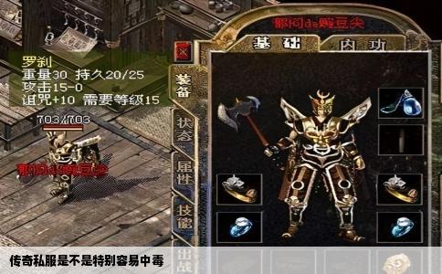 传奇私服是不是特别容易中毒