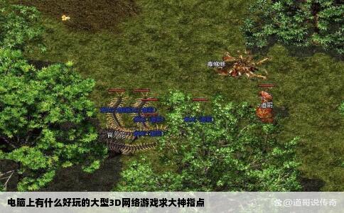 电脑上有什么好玩的大型3D网络游戏求大神指点