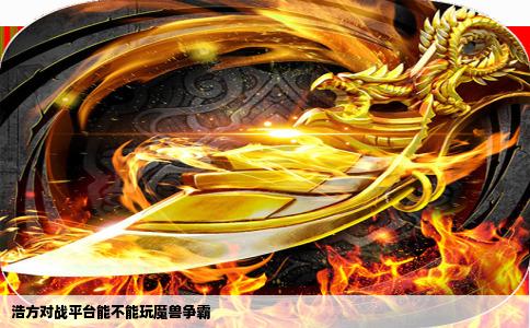 浩方对战平台能不能玩魔兽争霸