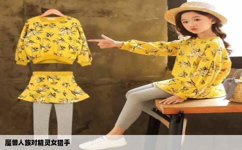 魔兽人族对精灵女猎手