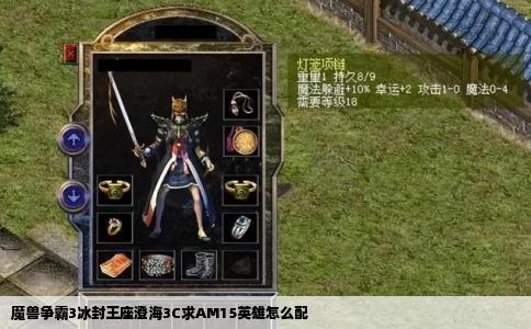 魔兽争霸3冰封王座澄海3C求AM15英雄怎么配
