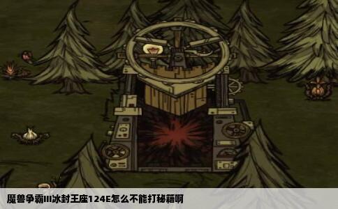 魔兽争霸III冰封王座124E怎么不能打秘籍啊