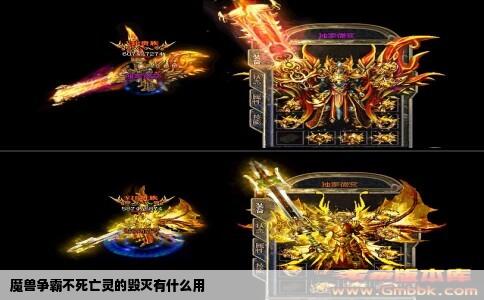 魔兽争霸不死亡灵的毁灭有什么用