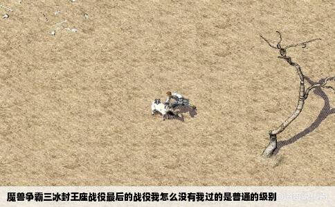 魔兽争霸三冰封王座战役最后的战役我怎么没有我过的是普通的级别