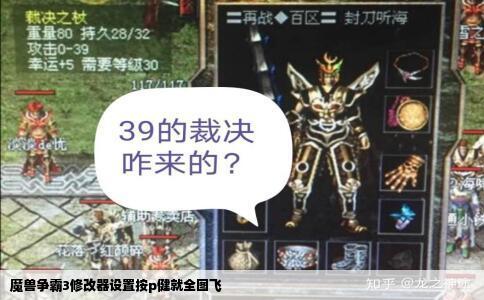 魔兽争霸3修改器设置按p健就全图飞