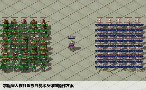 求魔兽人族打兽族的战术及详细操作方案