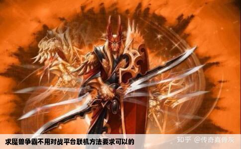 求魔兽争霸不用对战平台联机方法要求可以的