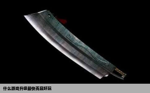 什么游戏升级最快而且好玩