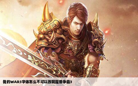 我的WAR3字体怎么不可以改啊魔兽争霸3