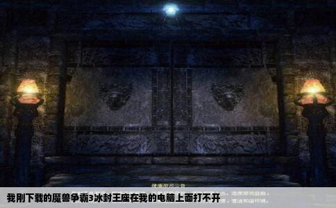 我刚下载的魔兽争霸3冰封王座在我的电脑上面打不开