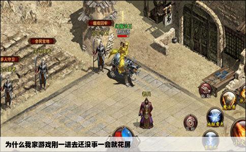 为什么我家游戏刚一进去还没事一会就花屏