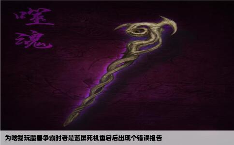 为啥我玩魔兽争霸时老是蓝屏死机重启后出现个错误报告