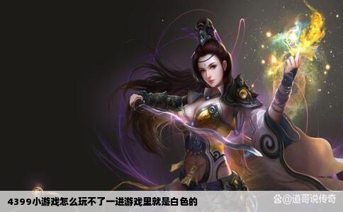 4399小游戏怎么玩不了一进游戏里就是白色的