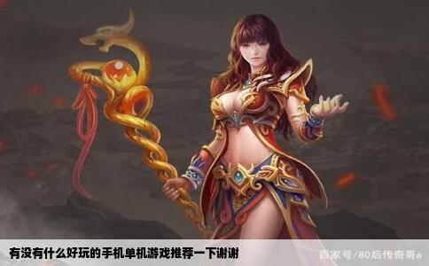 有没有什么好玩的手机单机游戏推荐一下谢谢