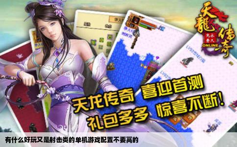 有什么好玩又是射击类的单机游戏配置不要高的