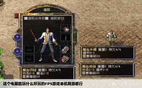 这个电脑能玩什么好玩的FPS游戏单机网游都行