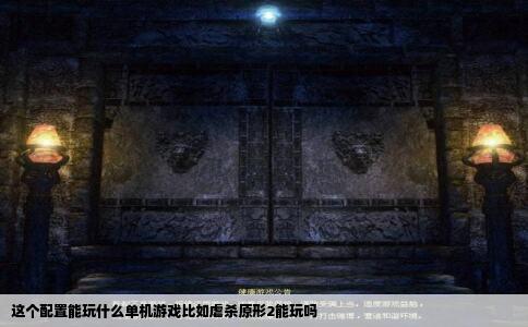 这个配置能玩什么单机游戏比如虐杀原形2能玩吗