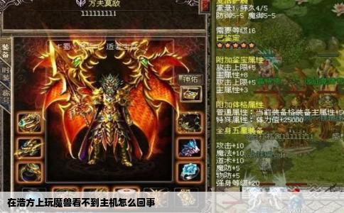 在浩方上玩魔兽看不到主机怎么回事